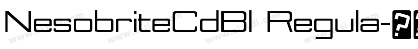 NesobriteCdBl Regula字体转换